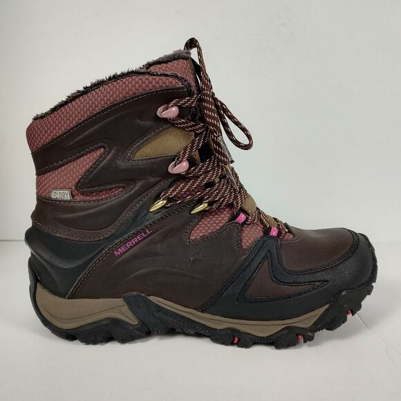 Merrell Polarland 8 Espresso winter gorpcore snow hiking boots womens 8.5 - Picture 1 of 8